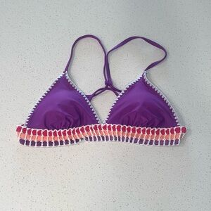 Forever 21 Purple and Pink Crochet Bikini Top / Swimwear NWT